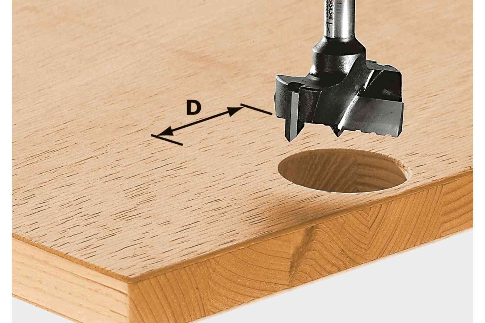 Festool 491072 Euro-hinge boring router bit, 20mm diameter
