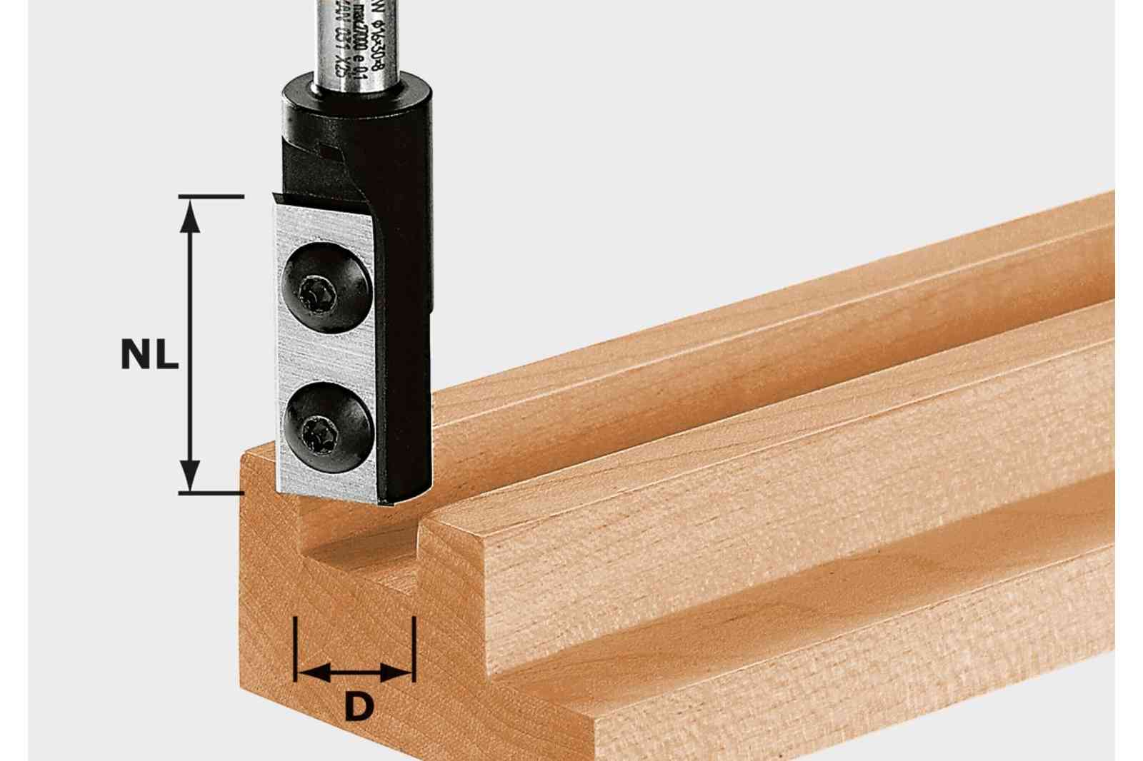 Festool 491078 Straight bit HW 8x20mm